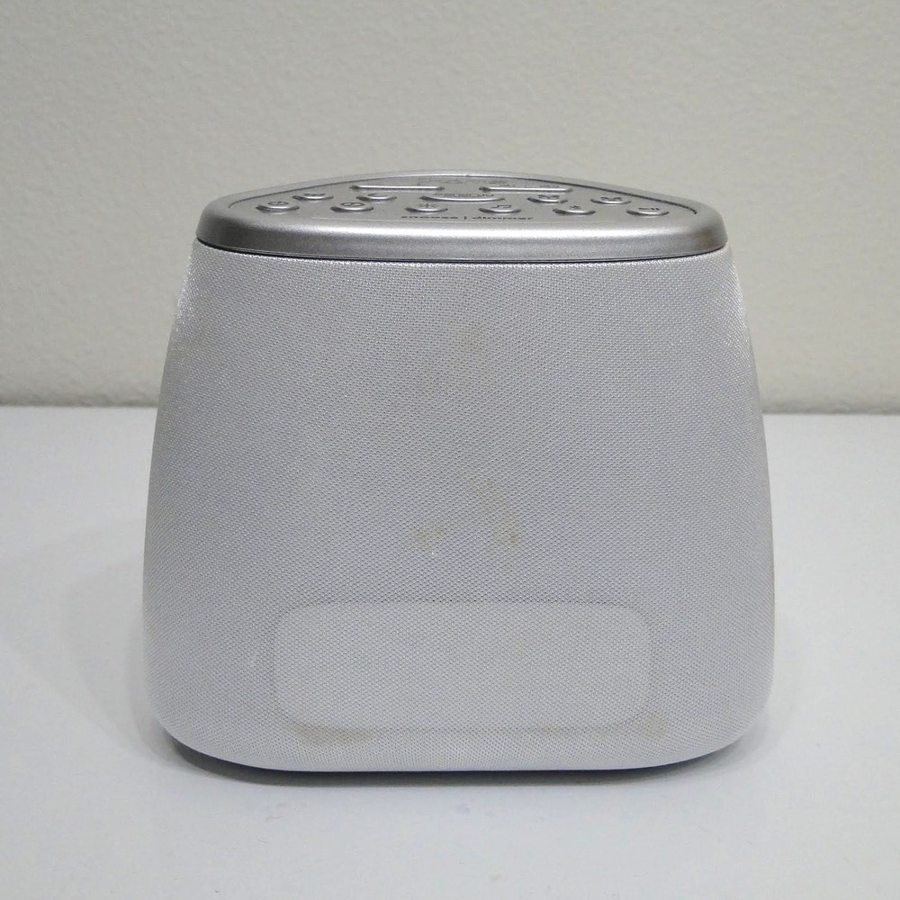 iHome Zenergy iZBT7 Bluetooth Bedside Sleep Therapy Speaker Silver Light Sound